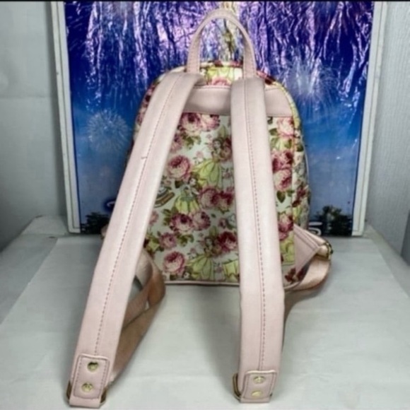Disney belle beauty and the beast floral loungefly mini backpack - Picture 3 of 7